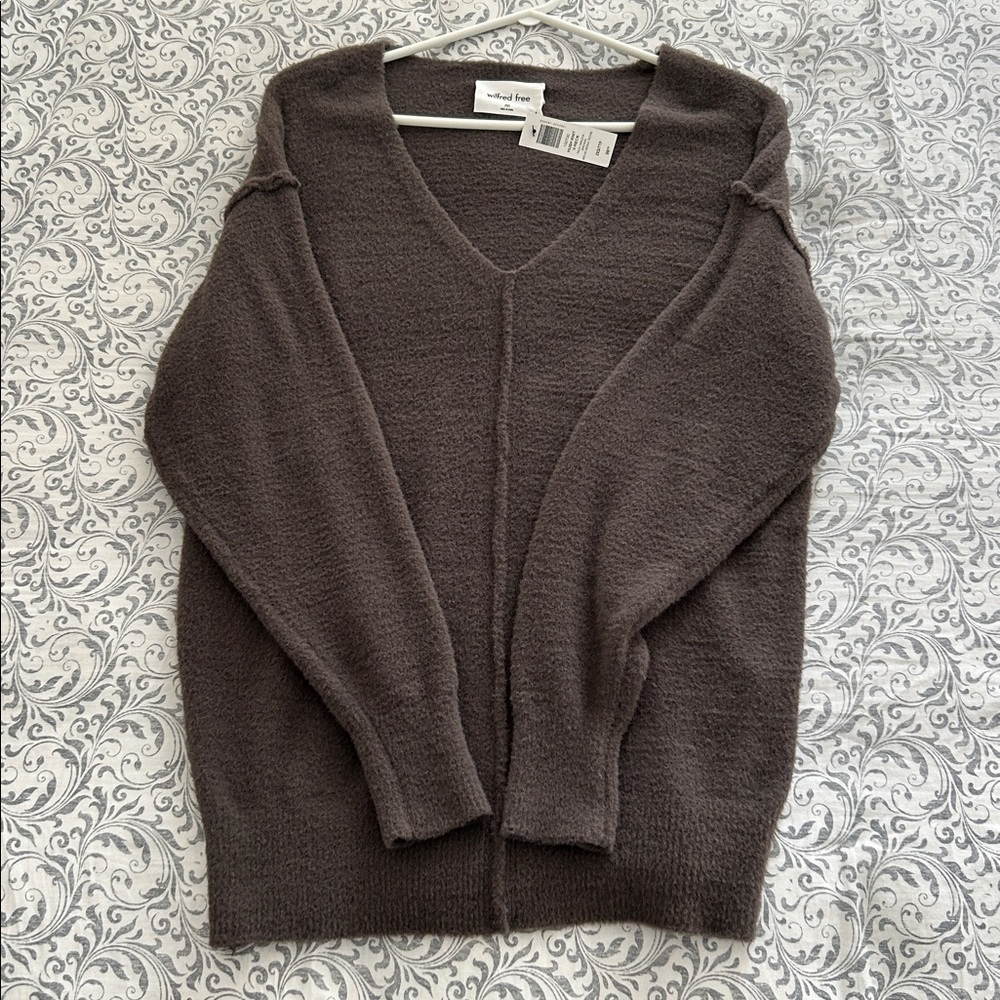 Wilfred Free Hush Knit V-Neck Sweater
